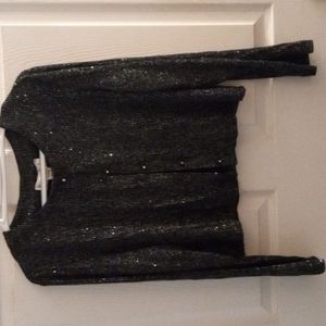 Ronni Nicole glittery blinged out women's cardigan/cover up size 14